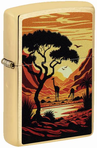 Zippo 46658 60007377 204B Giraffes Design