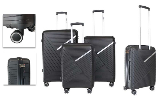 JB2805 Luggage Set 3 piece Dimensions: 28 / 24 / 20 - Leather Goods & Bags/Luggage