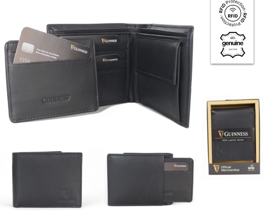 *******JBGN W01 Guinness Leather Wallet RIFD Protected - Leather Goods & Bags/Wallets & Small Leather Goods