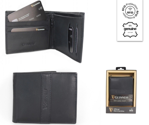 *******JBGN W03 Guinness Leather Wallet RIFD Protected - Leather Goods & Bags/Wallets & Small Leather Goods