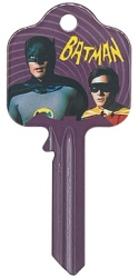 ******Hook 4553 F787 - BATMAN CLASSIC TV SERIES RETRO LICENSED UL2 KEY BLANK - Keys/Licenced Fun Keys