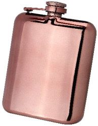 R3146 Premium Bronze Cushion Hip Flask in Presentation Box 6oz - Engravable & Gifts/Flasks
