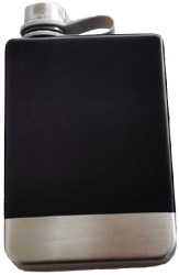 R3700 Black/Satin Trekking Flask 8oz - Engravable & Gifts/Flasks