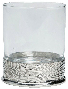 502/1 Damascus Single Whisky Glass with Pewter Base ( In Presentation Box)