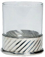 503/1 Fluted Single Whisky Glass with Pewter Base ( In Presentation Box) - Engravable & Gifts/Gifts