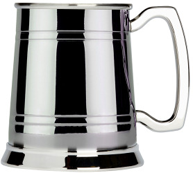 R8006 1 Pint Stainless Steel 2 Lined Square Handle Tankard