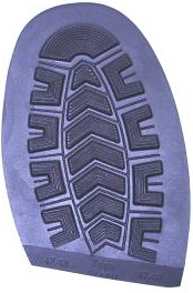 Topy Granit 1/2 Soles 47/48 (Single pair) Dark Brown (Togo) - Shoe Repair Materials/Soles