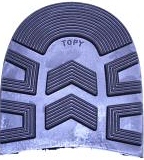 Topy Granit Heels 174 3.1/2 x 12mm (Single pair) Togo Dark Brown - Shoe Repair Materials/Heels-Mens