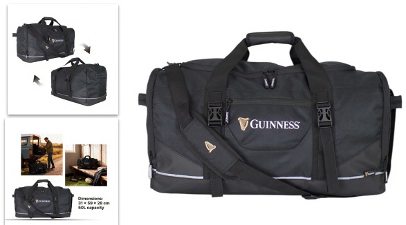 JBGN B08 - GUINNESS HOLDALL 31 x 59 x 28 cm - 50 Litres - Leather Goods & Bags/Holdalls & Bags