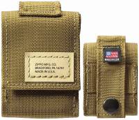 Zippo 49401 Coyote Tactical Pouch and Black Crackle Lighter (60001196) Gift Set - Zippo/Zippo Lighters