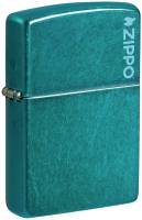 Zippo 24004ZL Classic Candy Teal Zippo Logo 60007678 - Zippo/Zippo Lighters New for 2026