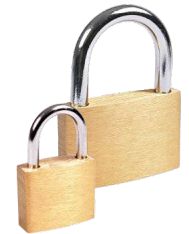 BPL140 - 40mm Brass Padlock Visi Pack Burg Wachter - Locks & Security Products/Padlocks & Hasps