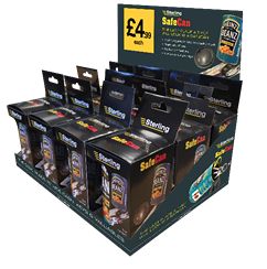 ************Safe Can Counter Display ( contains assorted 12 cans ) - Locks & Security Products/Key Safes