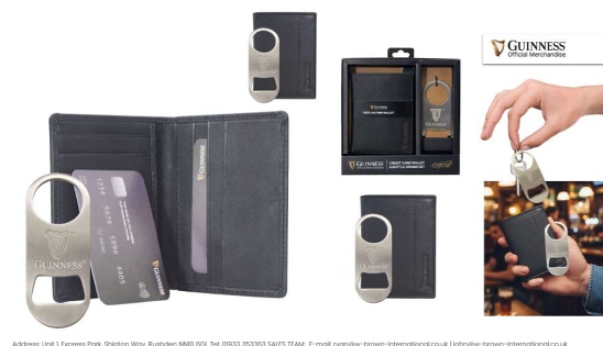 *********JBGN GS05 - Guinness Credit Card Wallet - Leather Goods & Bags/Wallets & Small Leather Goods