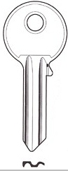 Hook 6071 U-5D JMA BRASS UL1 Brass - Keys/Cylinder Keys- General