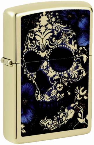 Zippo 60007900 47343-000002 Floral Skull Design