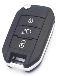 Hook 1614 kmr4128 Citroen 3 button flip remote HEADLIGHT BUTTON ID4A HU83 - Keys/Vehicle Remotes