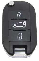 Hook 1786 Kmr16131 Citroen/Peugeot/Toyota 3 button flip remote ID4A AES FSK - Keys/Vehicle Remotes