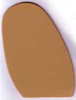 *Resin 1/2 Soles Size 11 5mm Mens Beige (5pair)