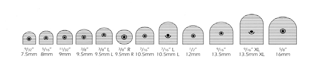 Leicester Metal Tops 120 Pin (10 pair)