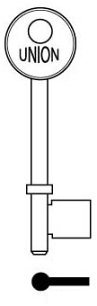 Hook 7121 Union Mortice Genuine KB436 GL001 - Keys/Mortice Keys