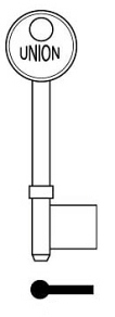 Hook 7123 Union Mortice Genuine KB482 hd = GL003 - Keys/Mortice Keys