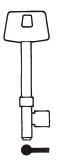 Hook 7139 Yale Mortice 32....Hd = L92 B455 - Keys/Mortice Keys