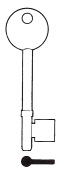 Hook 5014...Yale Mortice M320...HD = L230 B447 - Keys/Mortice Keys