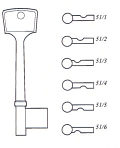 Hook 5026 Fleet Mortice b555 - Keys/Mortice Keys