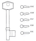 Hook 5052...Gibbons Mortice hd = B481 - Keys/Mortice Keys