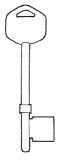 Hook 5053...Guardian Mortice.... RST = 304...hd = L181 B700 - Keys/Mortice Keys