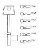 Hook 5029 Newhall Mortice b489 - Keys/Mortice Keys