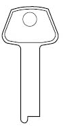 Hook 5081 L047 Flat Steel 1 RST = 84 - Keys/Mortice Keys
