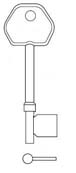 Hook 5057...Era Mortice Viscount hd = L242 B201.... jma = 353 - Keys/Mortice Keys