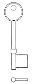 Hook 5100..Mortice Union 5 Lever B S.....Hd = L238 B431 JMA = 431 - Keys/Mortice Keys