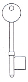 Hook 5124....Securefast .. hd = B572 L328 BIRCH = 738 - Keys/Mortice Keys