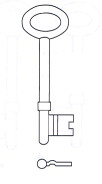 Hook 5114...Basta Mortice ....hd = L175 b560/1 - Keys/Mortice Keys