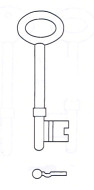 Hook 5115....Basta Mortice....hd =L176 b560/2 - Keys/Mortice Keys