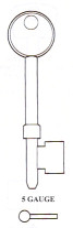 Hook 5125....Ace Mortice ...hd = B499 L368 - Keys/Mortice Keys