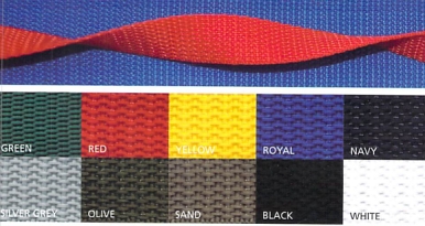 25mm Polypropylene Plain Weave Webbing ( per metre)