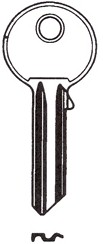 Hook 54: Yale 1A Brass H0001 - Keys/Cylinder Keys- General