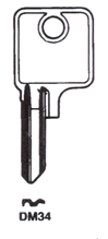 Hook 452: jma = dom-11d - Keys/Cylinder Keys- General
