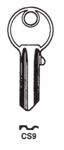 Hook 7215: Silca CS9 hd = X9CS H160 - Keys/Cylinder Keys- General