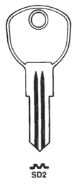 Hook 1017: Errebi = Hed3 JMA HEN-2 - Keys/Cylinder Keys- General