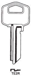 Hook 1232: jma = TE-8d - Keys/Cylinder Keys- General