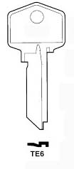 Hook 1330: Tesa hd =TE6 H499 brass - Keys/Cylinder Keys- General