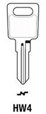 Hook 1714: jma = HUW-1 - Keys/Cylinder Keys- General