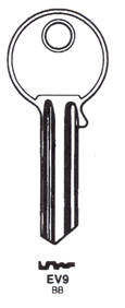 Hook 7208: silca = EV9 - Keys/Cylinder Keys- General