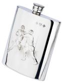 642FL Flask Rugby 6oz Pewter - Engravable & Gifts/Flasks